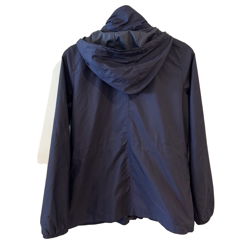 Lands' End Canvas 1963 Hooded Windbreaker Jacket Lightweight Size S Blue Vintage - Picture 4 of 7
